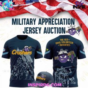 Lake Erie Crushers Military Appreciation Limited Edition T-shirt