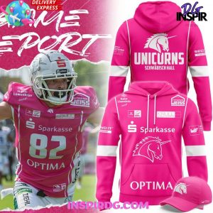 SCHWÄBISCH HALL UNICORNS PINK BOWL 2025 HOODIE