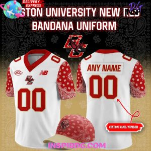 2025 Boston College Eagles Red Bandana Limited Football Jersey