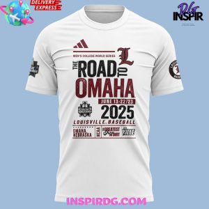 Louisville Cardinals “Road to Omaha” 2025 T-Shirt