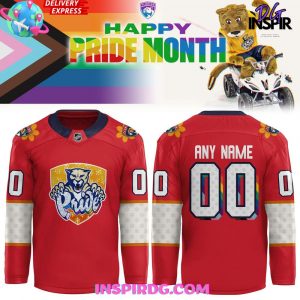 2025 Florida Panthers Pride Month Special Red Jersey