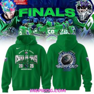Abbotsford Canucks 2025 AHL Champions Green Hoodie