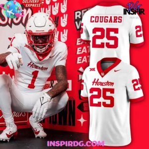 Houston Cougars 2025 Official White Edition Football Jersey