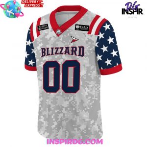 Green Bay Blizzard Military Night 2025 Special Football Jersey