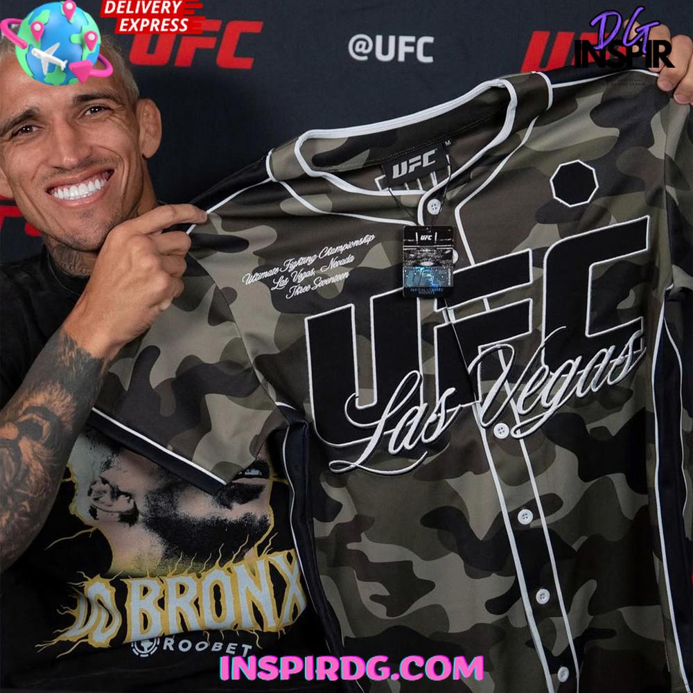 2025 Men's Camo UFC 317 Fashion Edition Baseball Jersey 