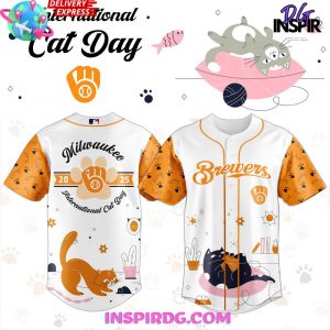 Milwaukee Brewers International Cat Day 2025 Baseball Jersey