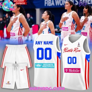 Puerto Rico Women’s Americup Chile 2025 White Basketball Jersey