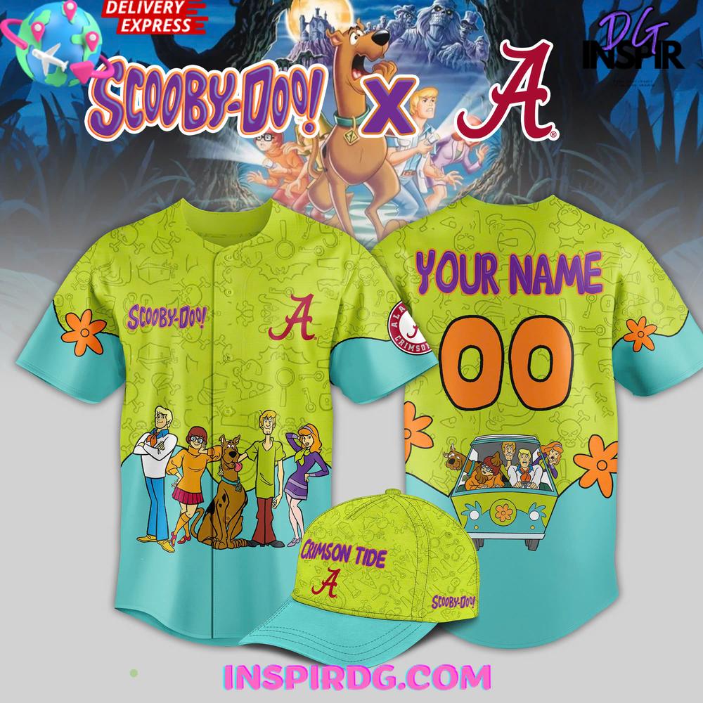 Alabama Crimson Tide x Scooby Doo Night 2025 Baseball Jersey