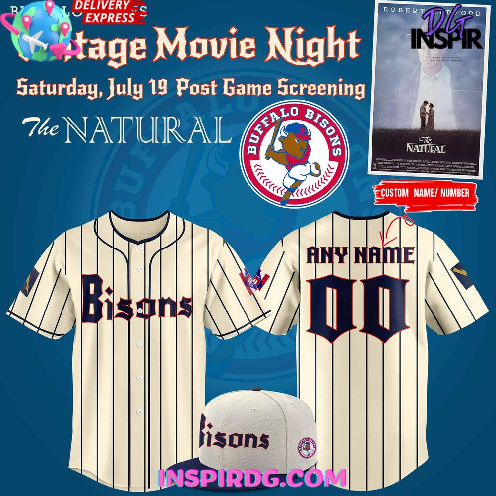 Buffalo Bisons Vintage Movie Night Baseball Jersey