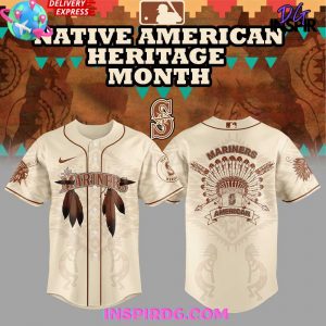 Seattle Mariners Native American Heritage Month 2025 Baseball Jersey