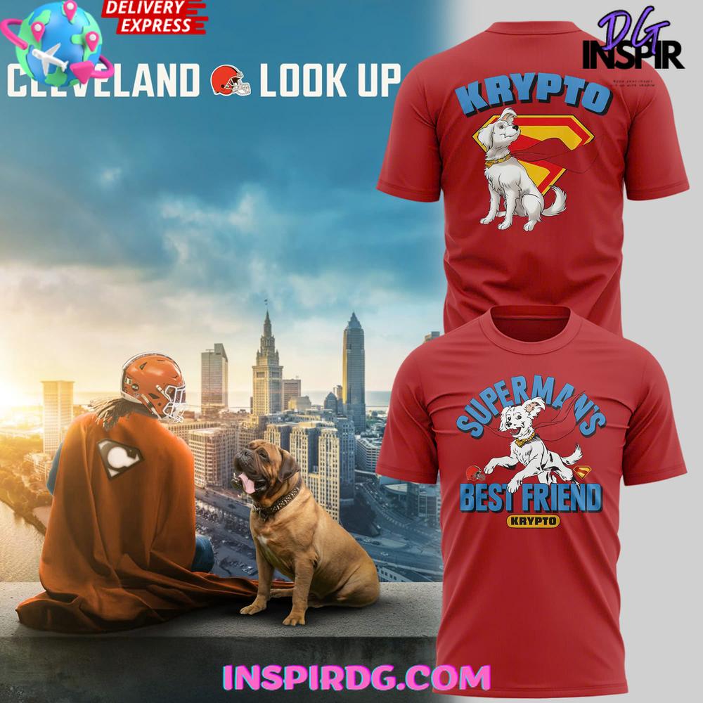 Cleveland Browns Krypto Superman Best Friend T-Shirt
