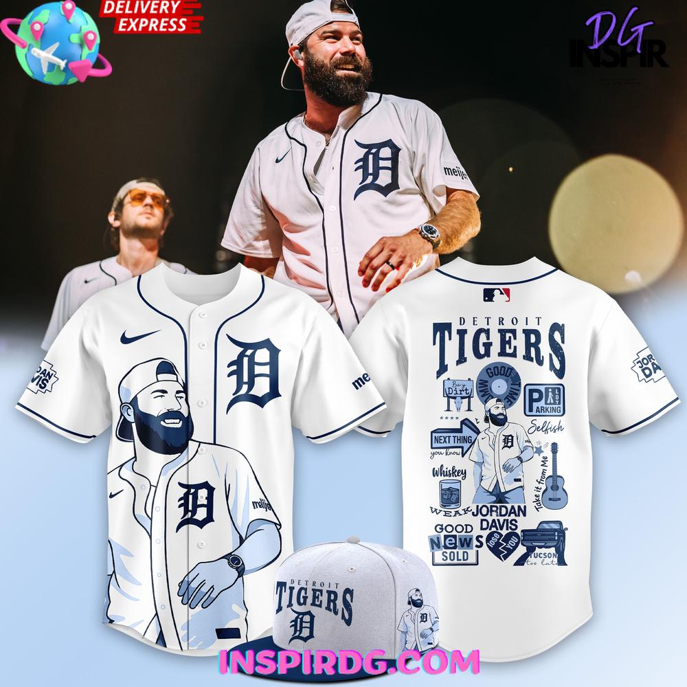 Detroit Tigers x Jordan Davis Music Baseball Jersey