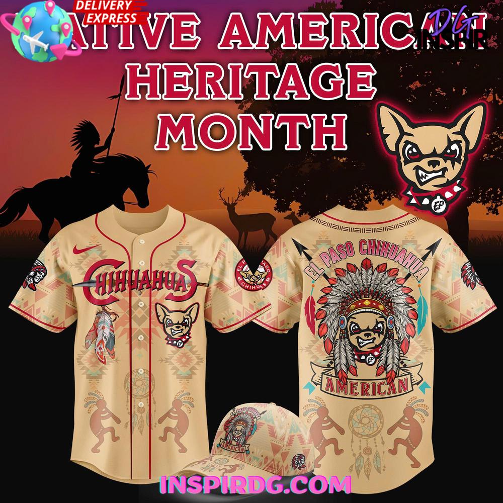 El Paso Chihuahuas Native American Heritage 2025 Baseball Jersey