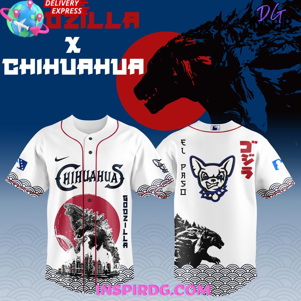El Paso Chihuahuas x Godzilla Night 2025 Baseball Jersey