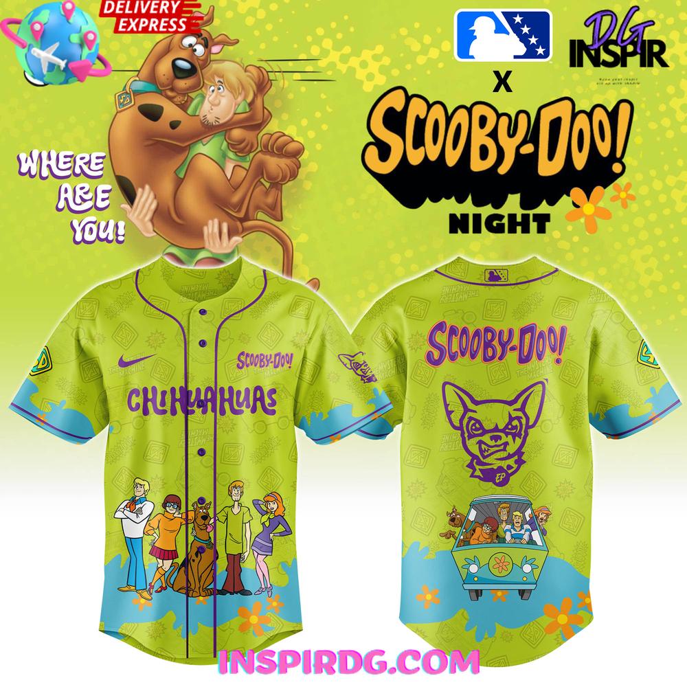 El Paso Chihuahuas x Scooby-doo Night 2025 Baseball Jersey