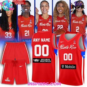 Puerto Rico Women’s Americup Chile 2025 Red Basketball Jersey