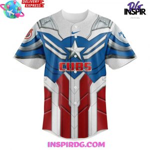 Iowa Cubs x Captain America Limited Edition Baseball Jersey