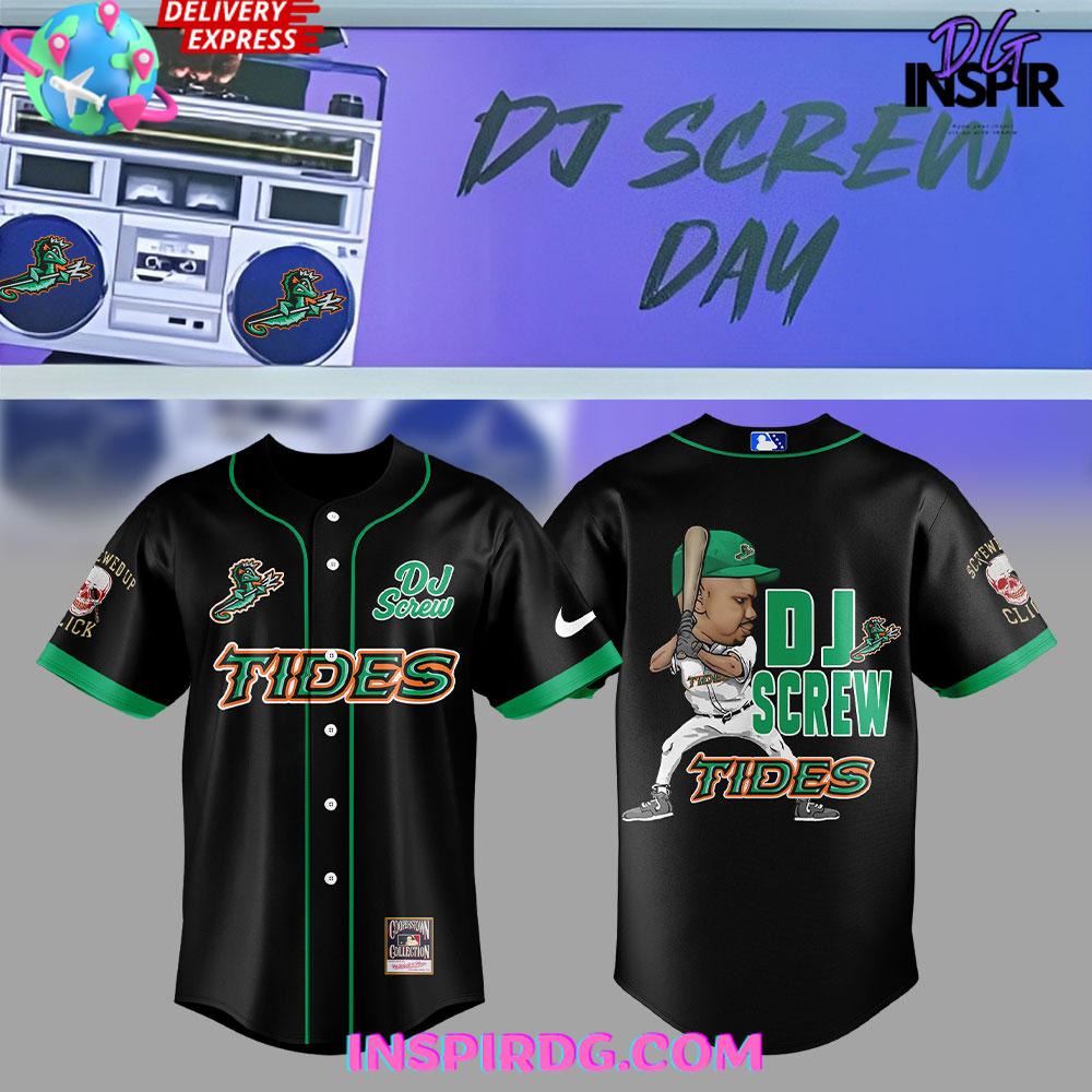 Norfolk Tides DJ Screw Special Baseball Jersey