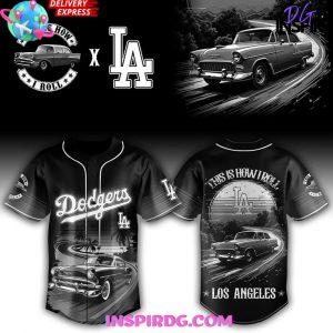 Los Angeles Dodgers ‘This Is How I Roll’ Classic Car Baseball Jersey