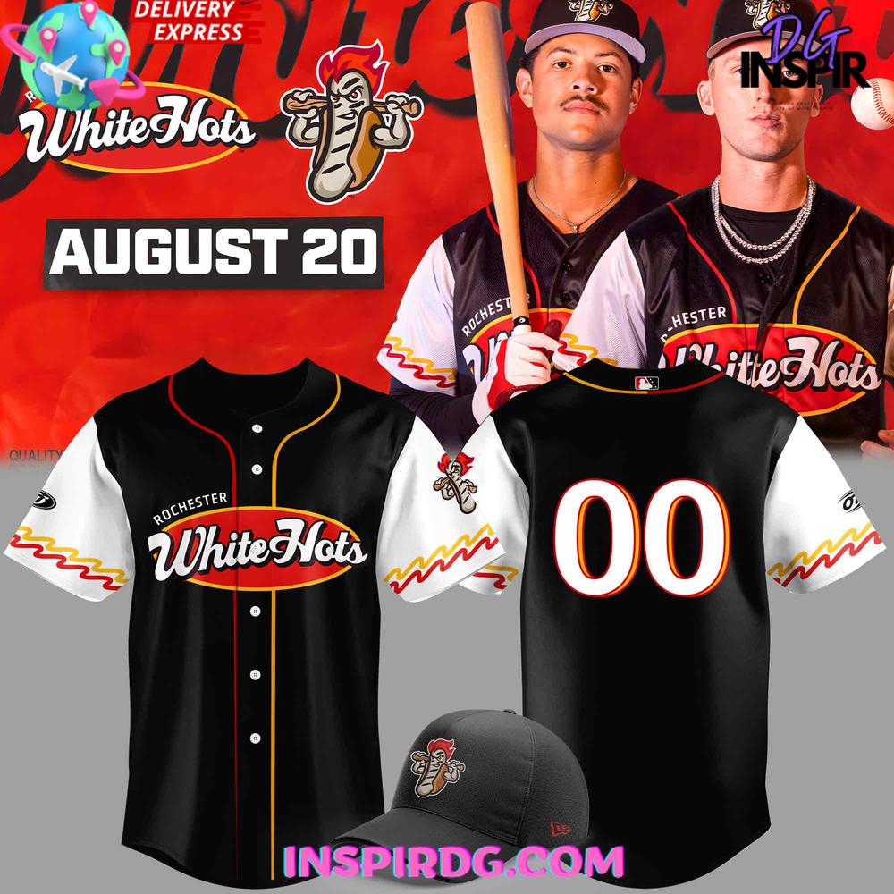 Rochester Red Wings White Hots August 20 Baseball Jersey