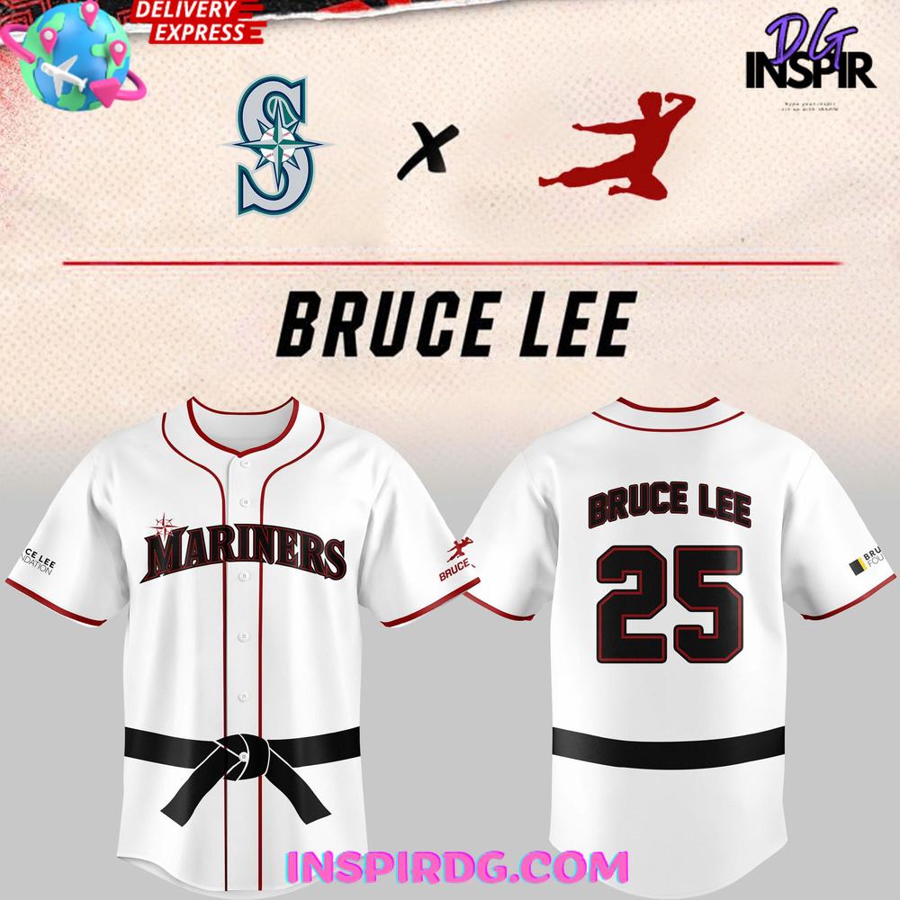 Seattle Mariners Bruce Lee Night Baseball Jersey