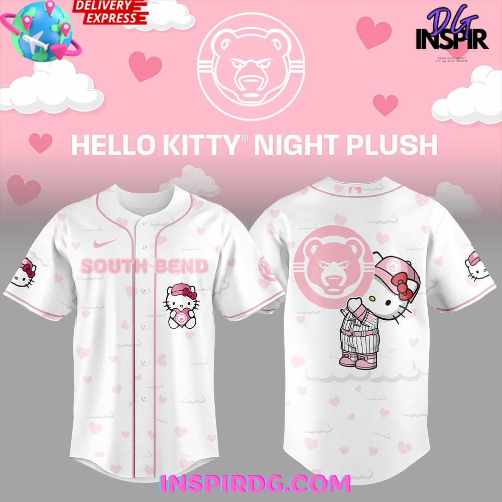 South Bend Cubs Hello Kitty Night 2025 Baseball Jersey