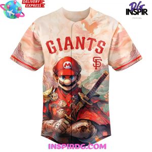 Mario Samurai Hero San Francisco Giants Baseball Jersey