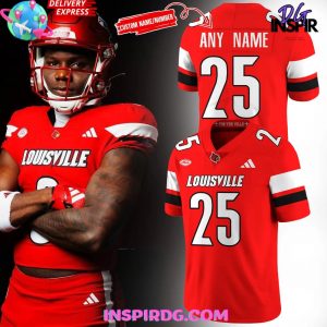Men’s Louisville Cardinals New Season 2025 Red Football Jersey