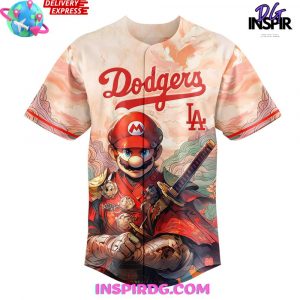 Mario Samurai Hero Los Angeles Dodgers Baseball Jersey