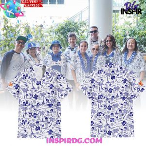 Los Angeles Dodgers Tropical Print Special Hawaiian Shirt