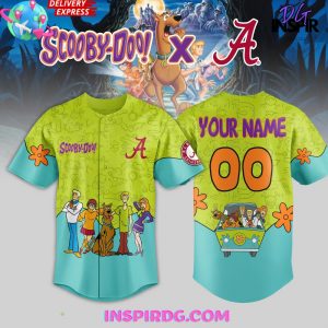 Alabama Crimson Tide x Scooby Doo Night 2025 Baseball Jersey