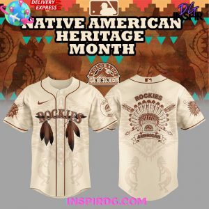 Colorado Rockies Native American Heritage Month 2025 Baseball Jersey