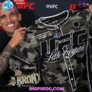 2025 Men’s Camo UFC 317 Fashion Edition Baseball Jersey