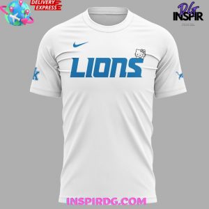 Detroit Lions x Hello Kitty 2025 White T-Shirt