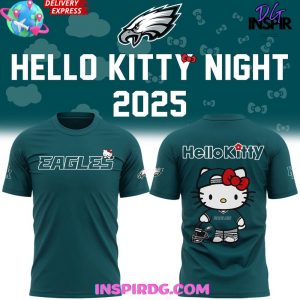Philadelphia Eagles x Hello Kitty 2025 Green T-Shirt