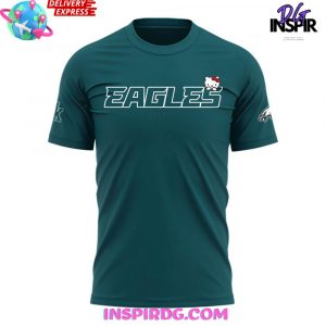 Philadelphia Eagles x Hello Kitty 2025 Green T-Shirt