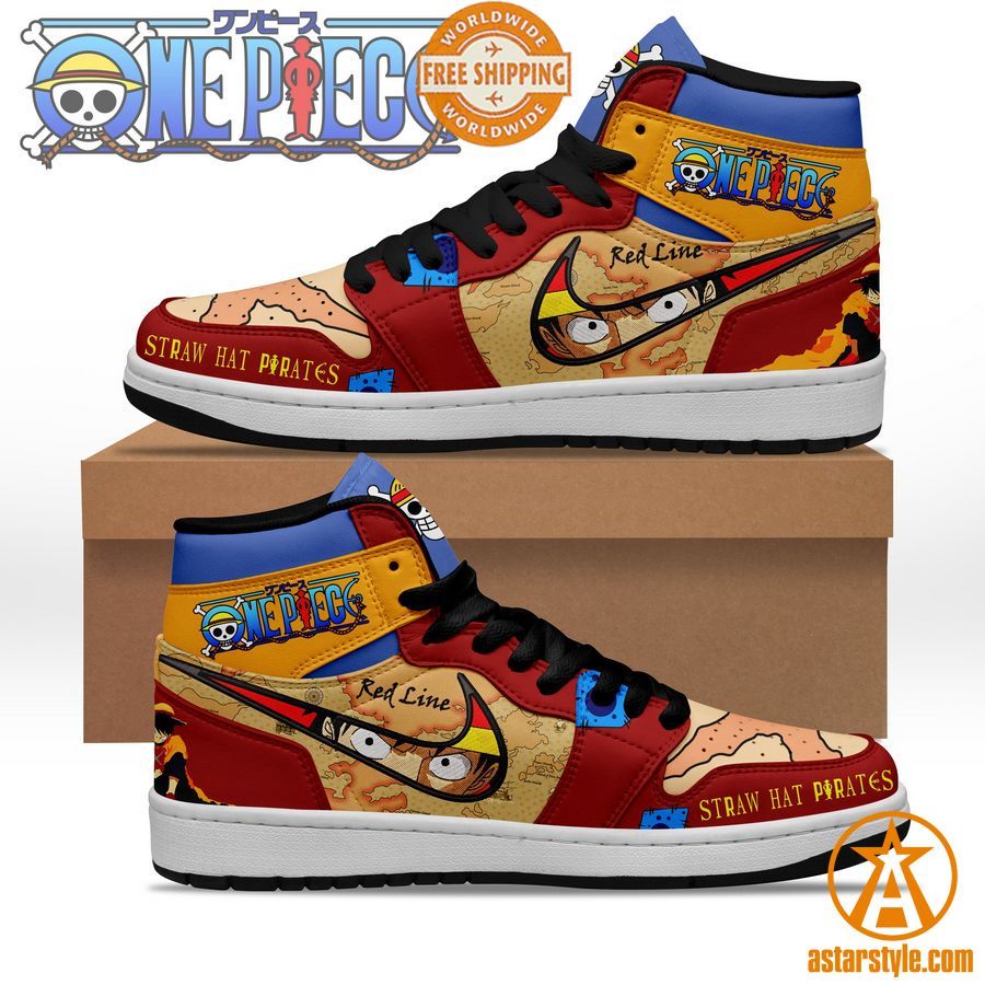 one piece straw hat pirates air jordan sneaker 1 784