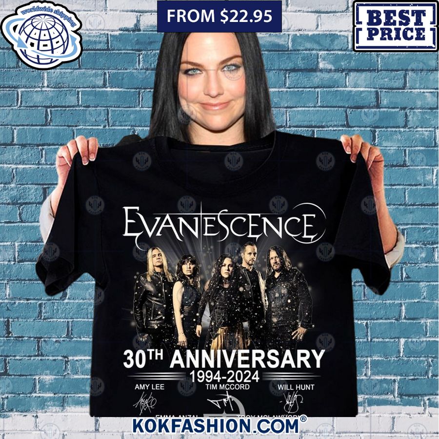 evanescence 30th anniversarry thank you for the memories shirt 1 223 Kokfashion.com