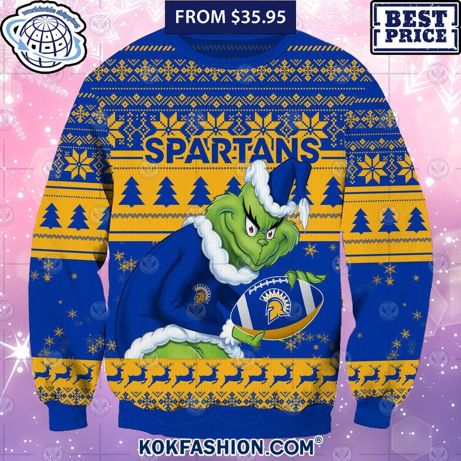 ncaa san jose state spartans grinch christmas sweater 3 857 Kokfashion.com