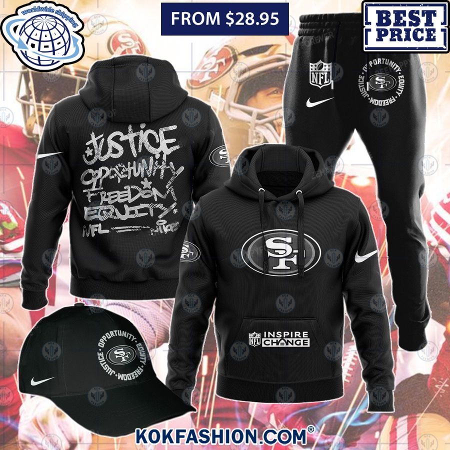 san francisco 49ers inspire change justice opportunity equity freedom hoodie 1 192 Kokfashion.com