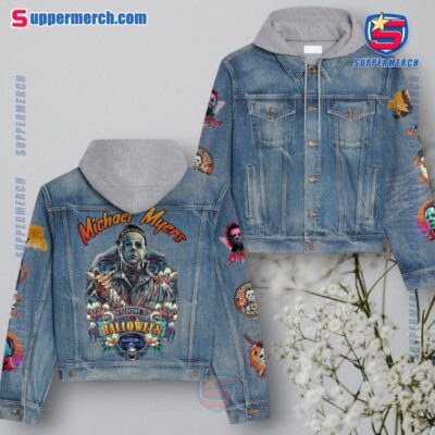 Michael Myers Welcome To Halloween Jean Hoodie Jacket