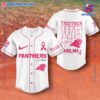 NFL Carolina Panthers Together We Fight Breast Cancer Awareness Personalized Baseball Jersey a