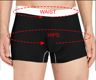 Men Boxer Briefs Size Chart