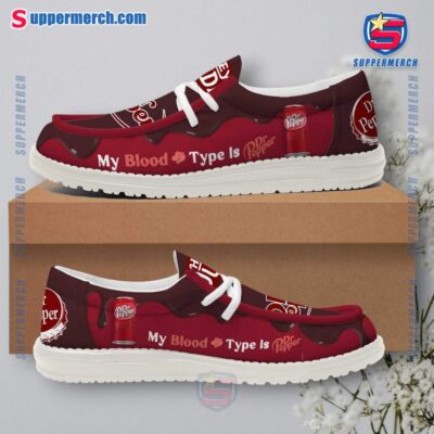 My Blood Type Is Dr Pepper Loafer Shoes lB8SPwU