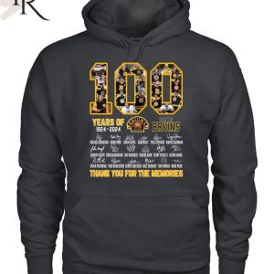 100 Years Of 1924 – 2024 Boston Bruins Thank You For The Memories Unisex T-Shirt