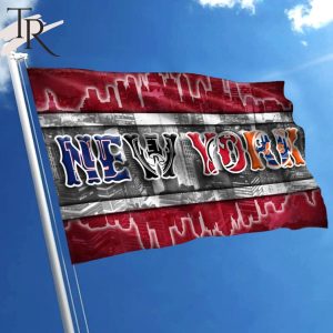New York 3 With Teams From Major League Sports Flag