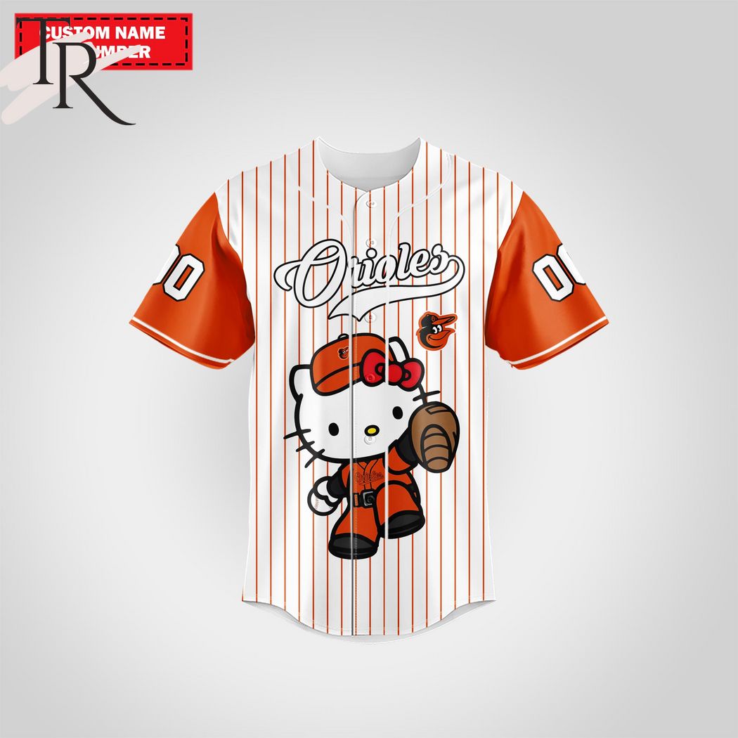 Baltimore Orioles Special Hello Kitty Design Baseball Jersey