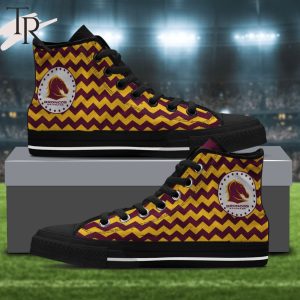 Personalized Mens Womens NRL Brisbane Broncos High Top Sneaker For Fan Limited Edition