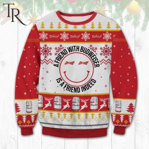 A Friend With Budweiser Ugly Sweater