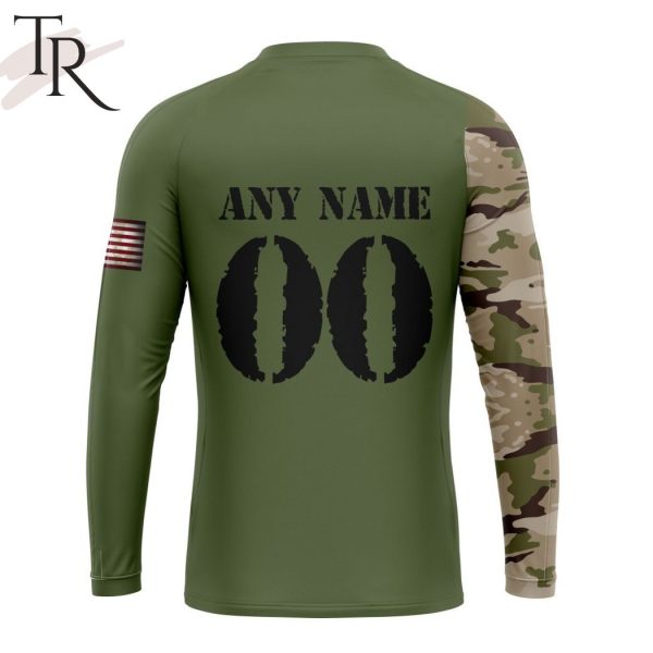 Custom Name And Number NHL Vegas Golden Knights Special Camo Skull